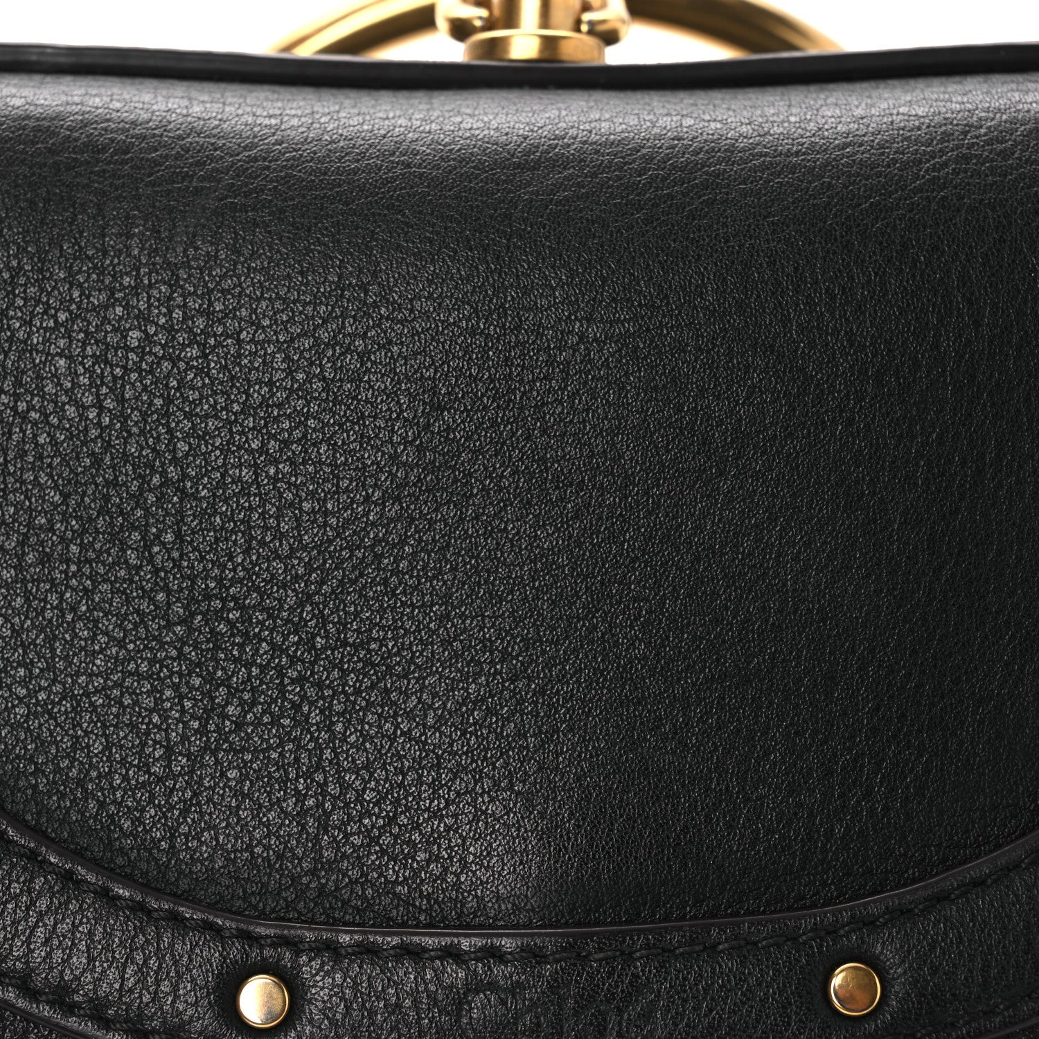 Calfskin Small Nile Bracelet Minaudiere Bag Black