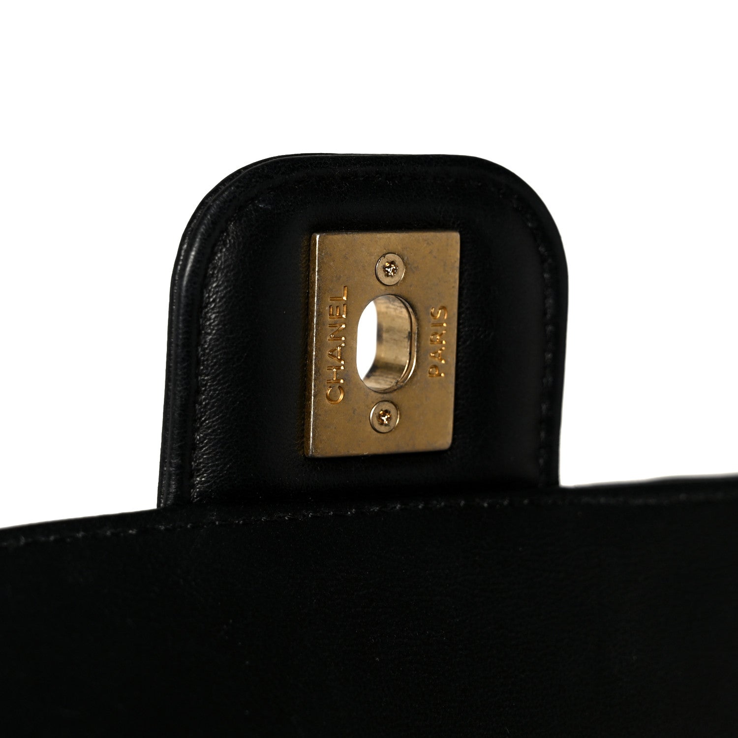 Lambskin Quilted Casino Chips Small Flap Black
