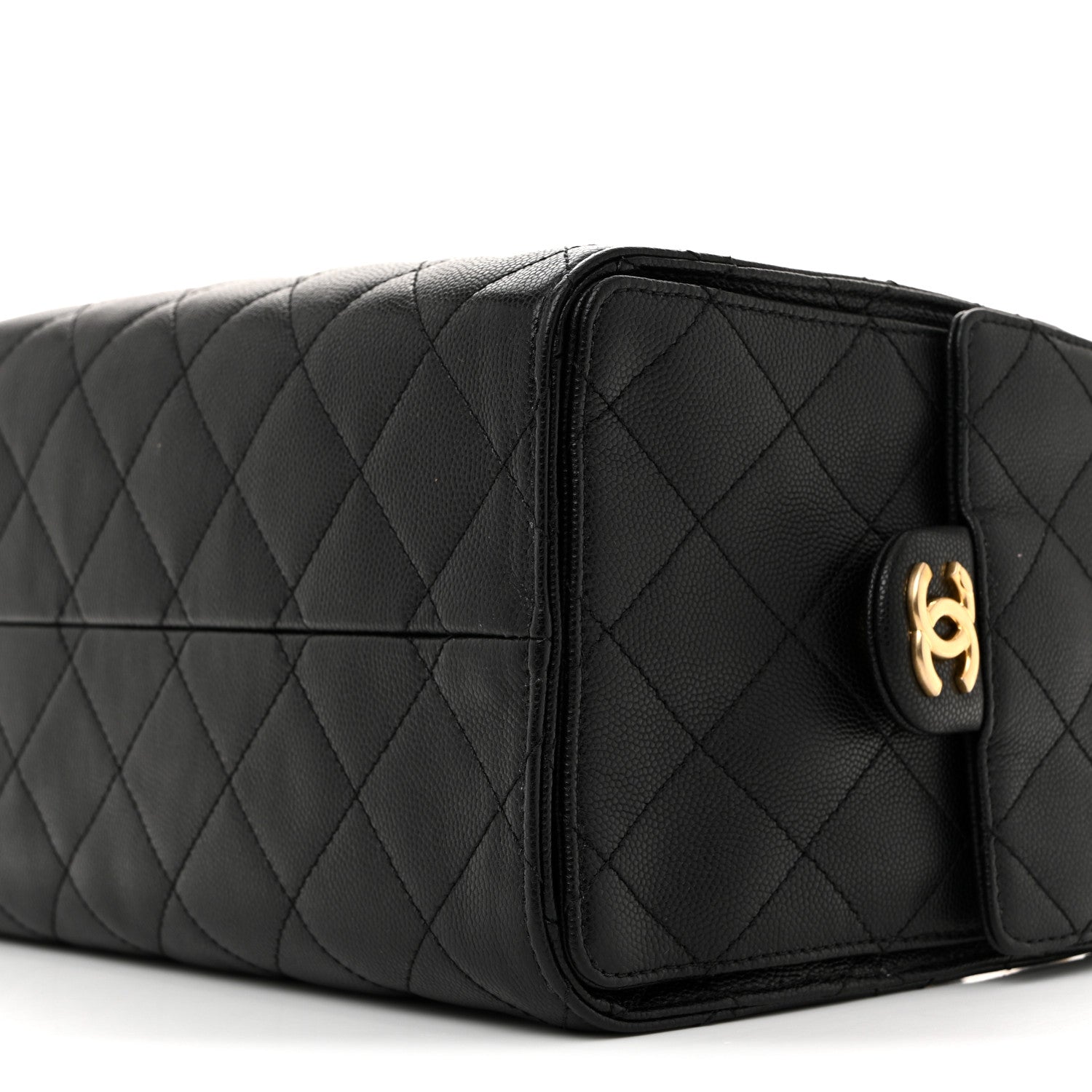 Caviar Quilted Small Chanel 25 Handbag Black