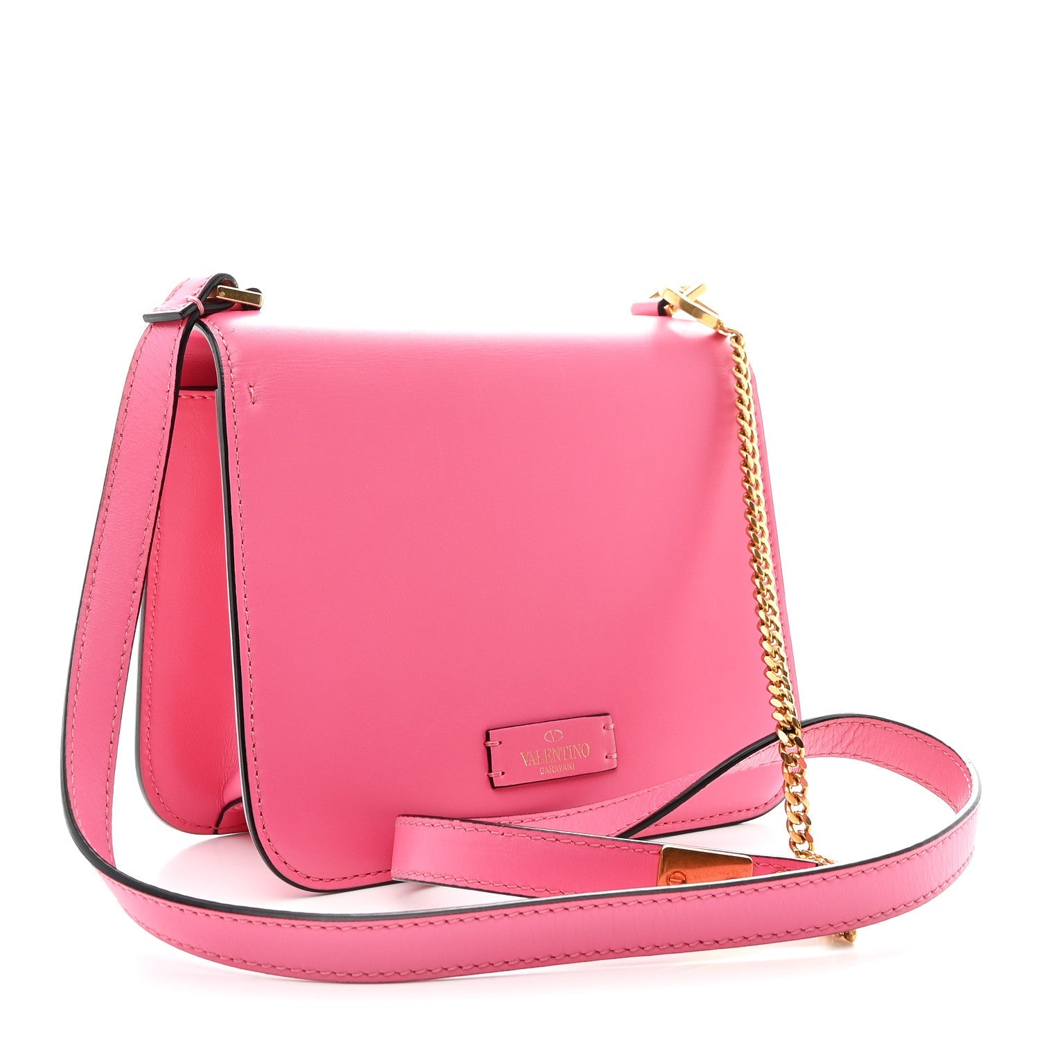 Smooth Calfskin Small VSling Shoulder Bag Pink