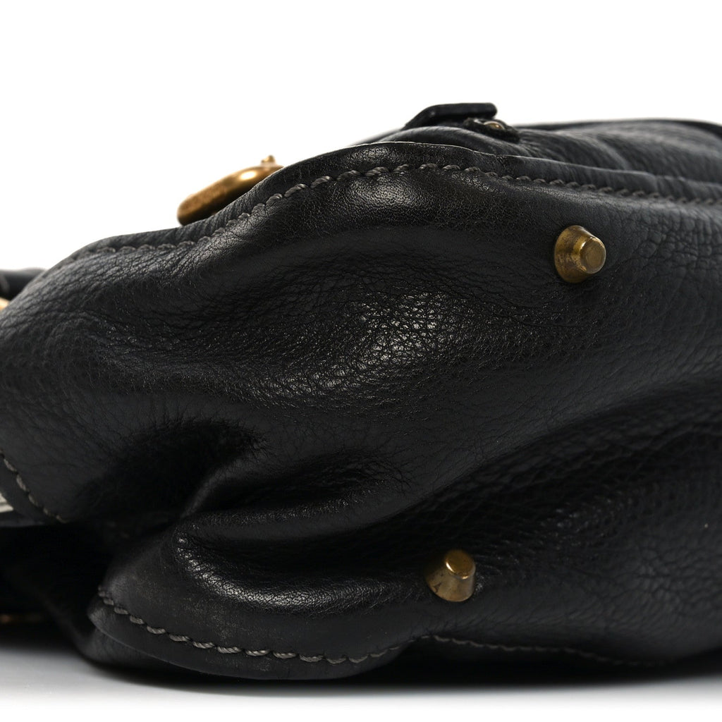 Calfskin Paddington Small Shoulder Bag Black
