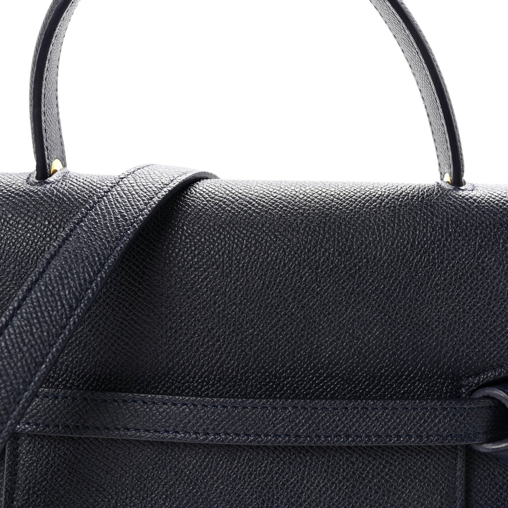 Grained Calfskin Micro Belt Bag Midnight