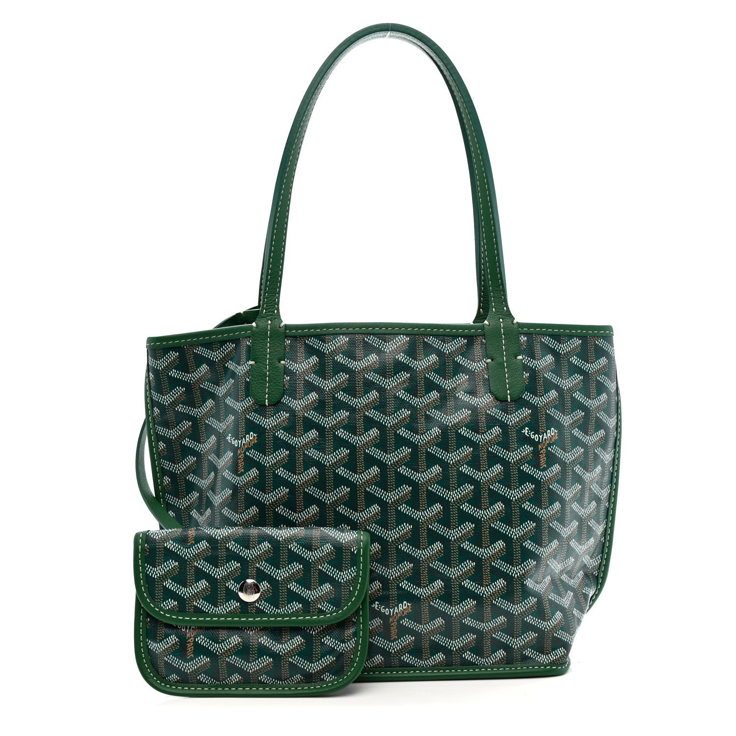Goyardine Reversible Mini Anjou Green