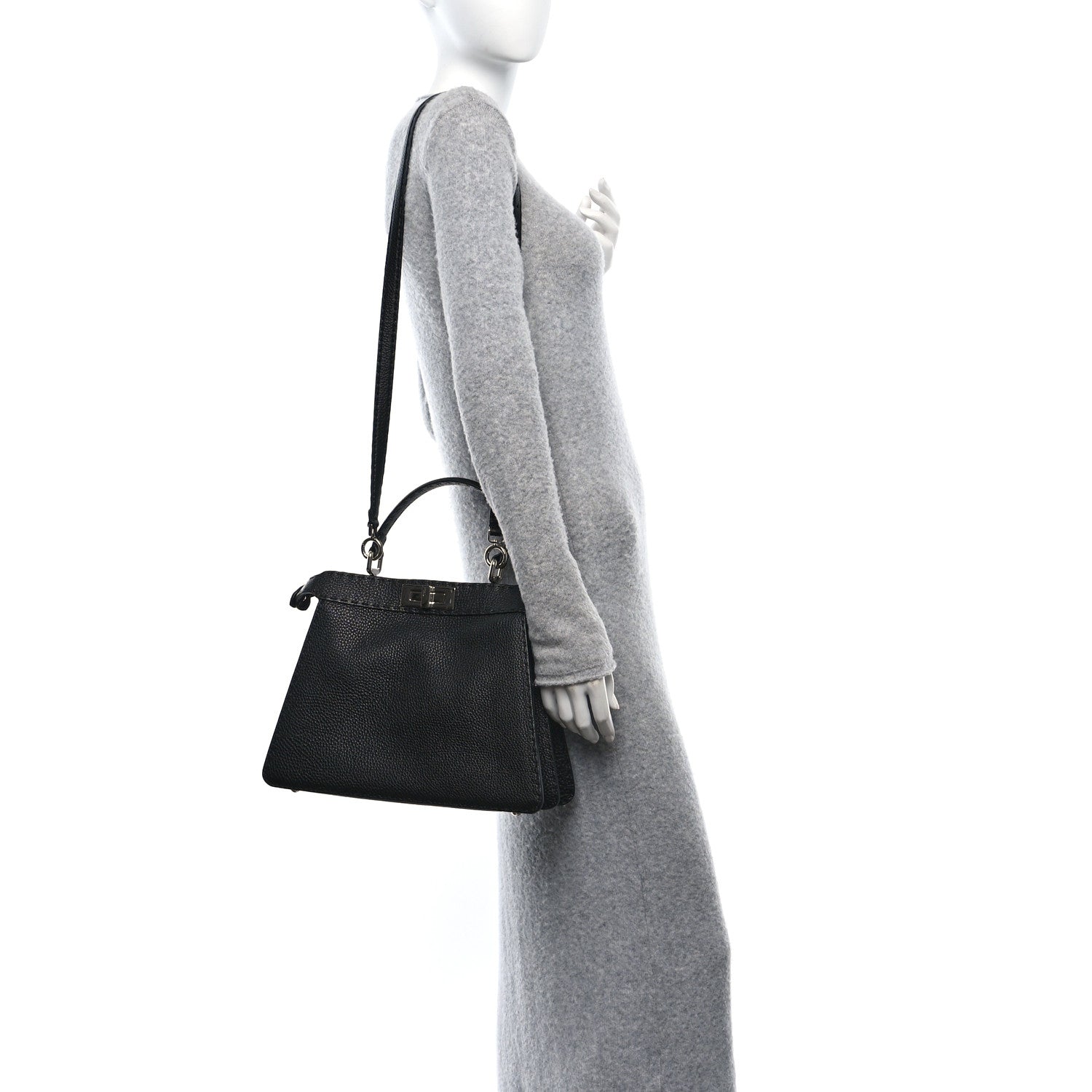 Cuoio Romano Selleria Chamois Medium Peekaboo I SEE U Satchel Black Camel Sunflower