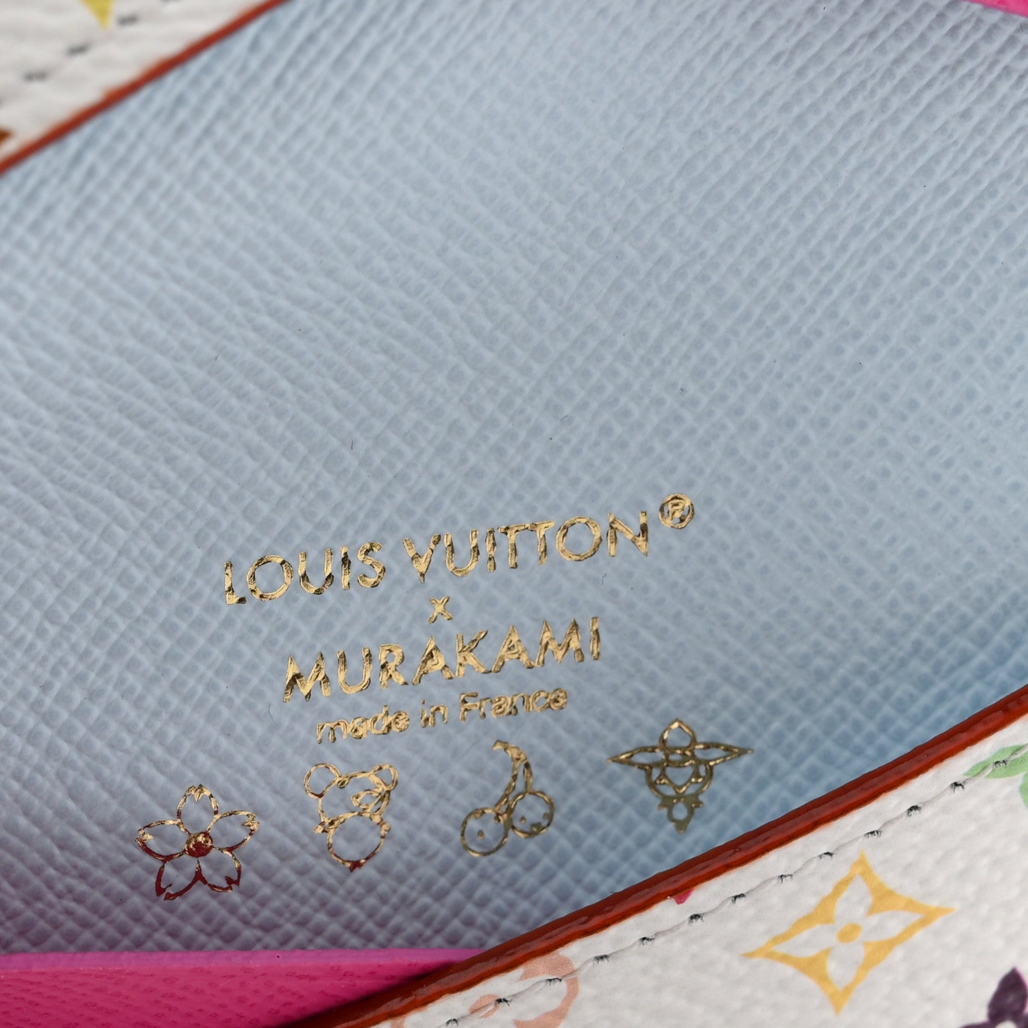 LV X TM Monogram Multicolor Slim  Holder White