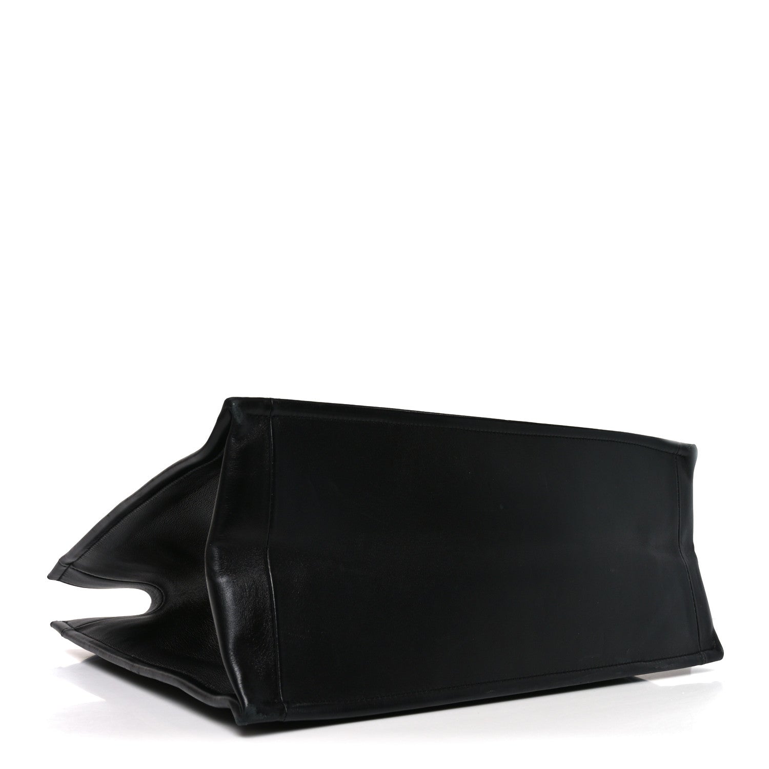 Calfskin Archicannage Large Essential Tote Black