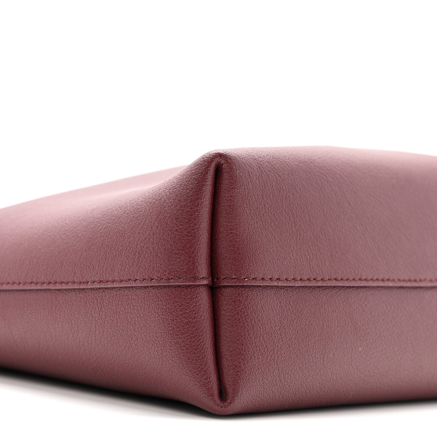 Calfskin Toy Shopping Tote Dark Red
