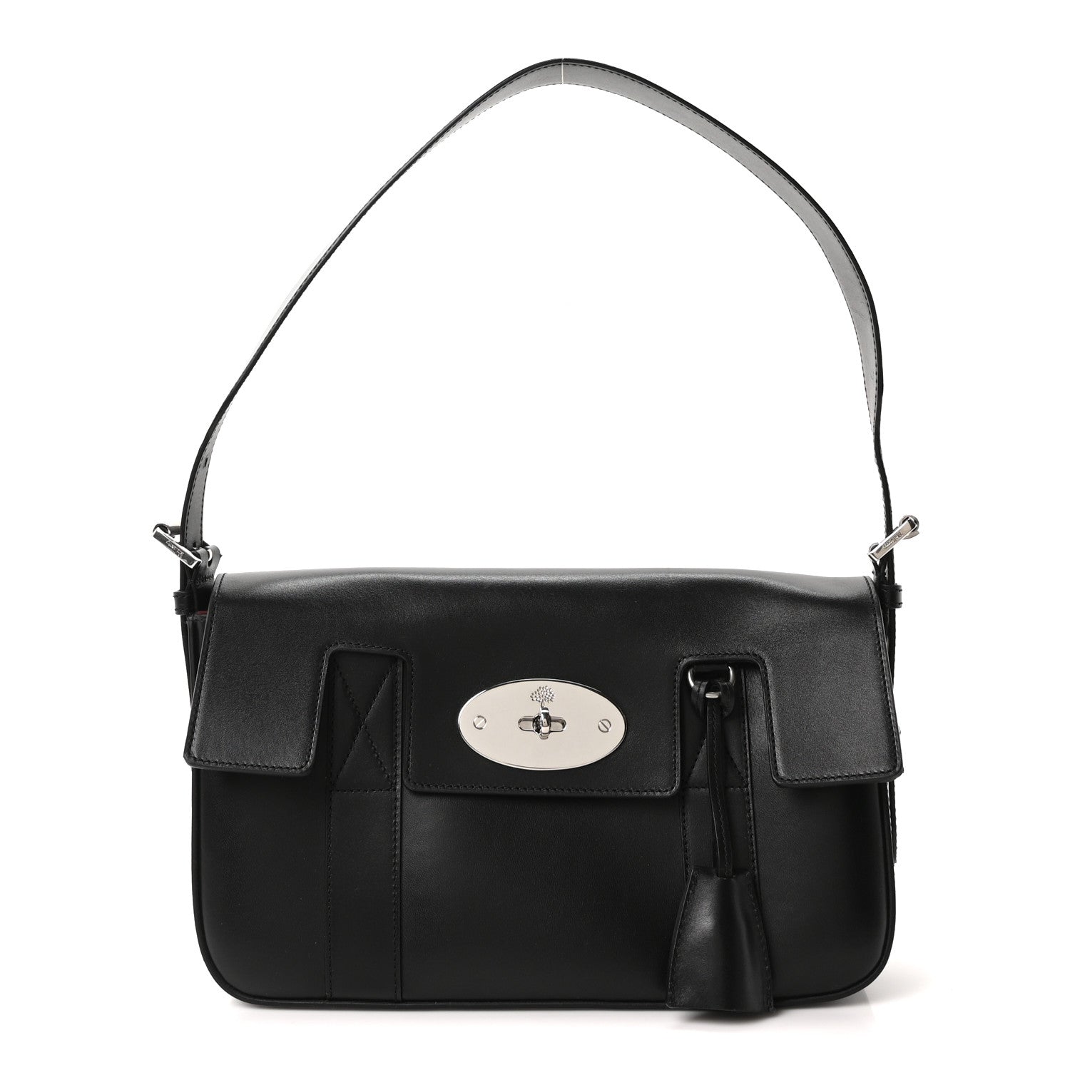 Shiny Smooth Calfskin East West Bayswater Black