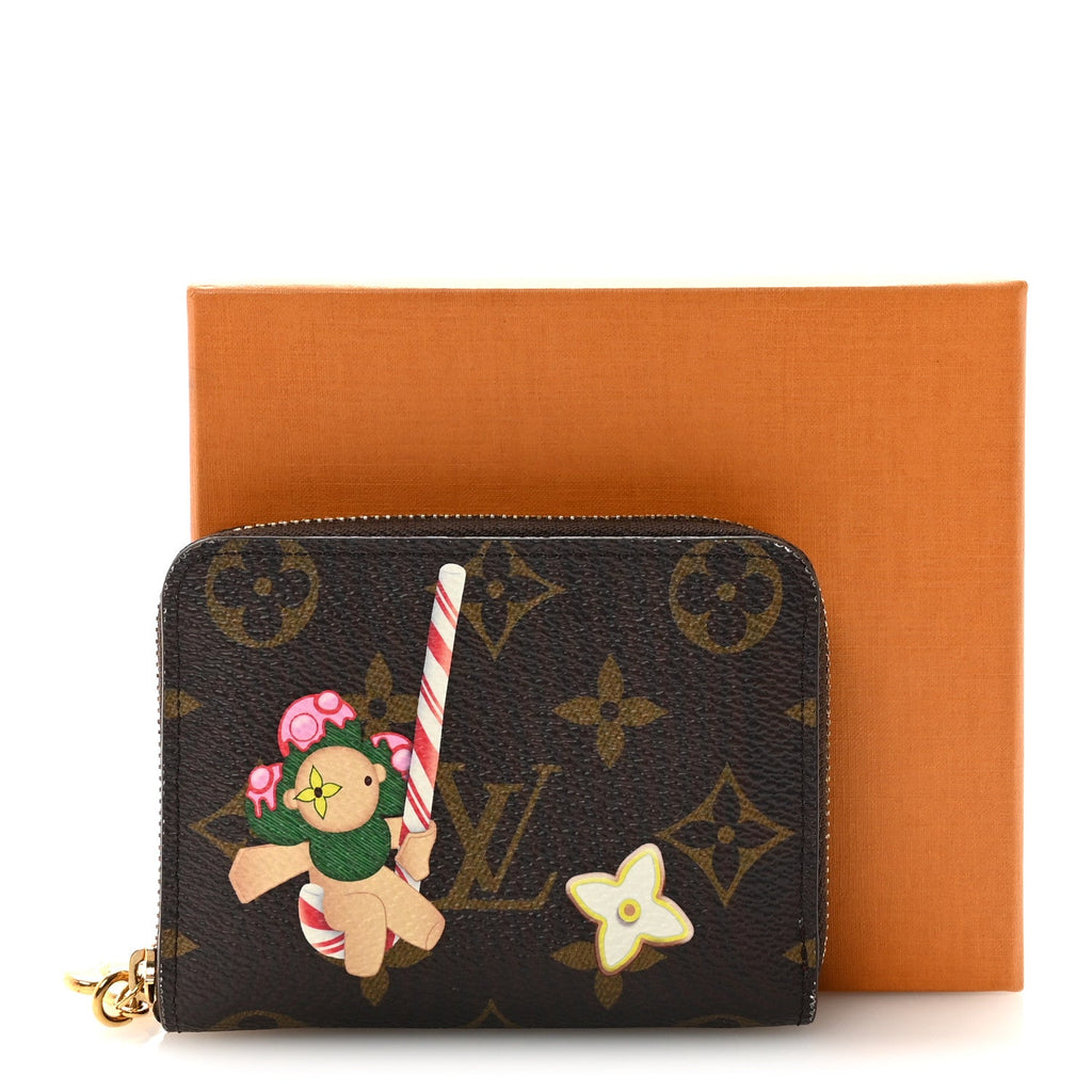 Monogram 2024 Christmas Animation Candy Factory Zippy Coin Purse Candy Red