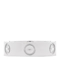 18K White Gold 3 Diamond 5.5mm LOVE Ring 51 5.75