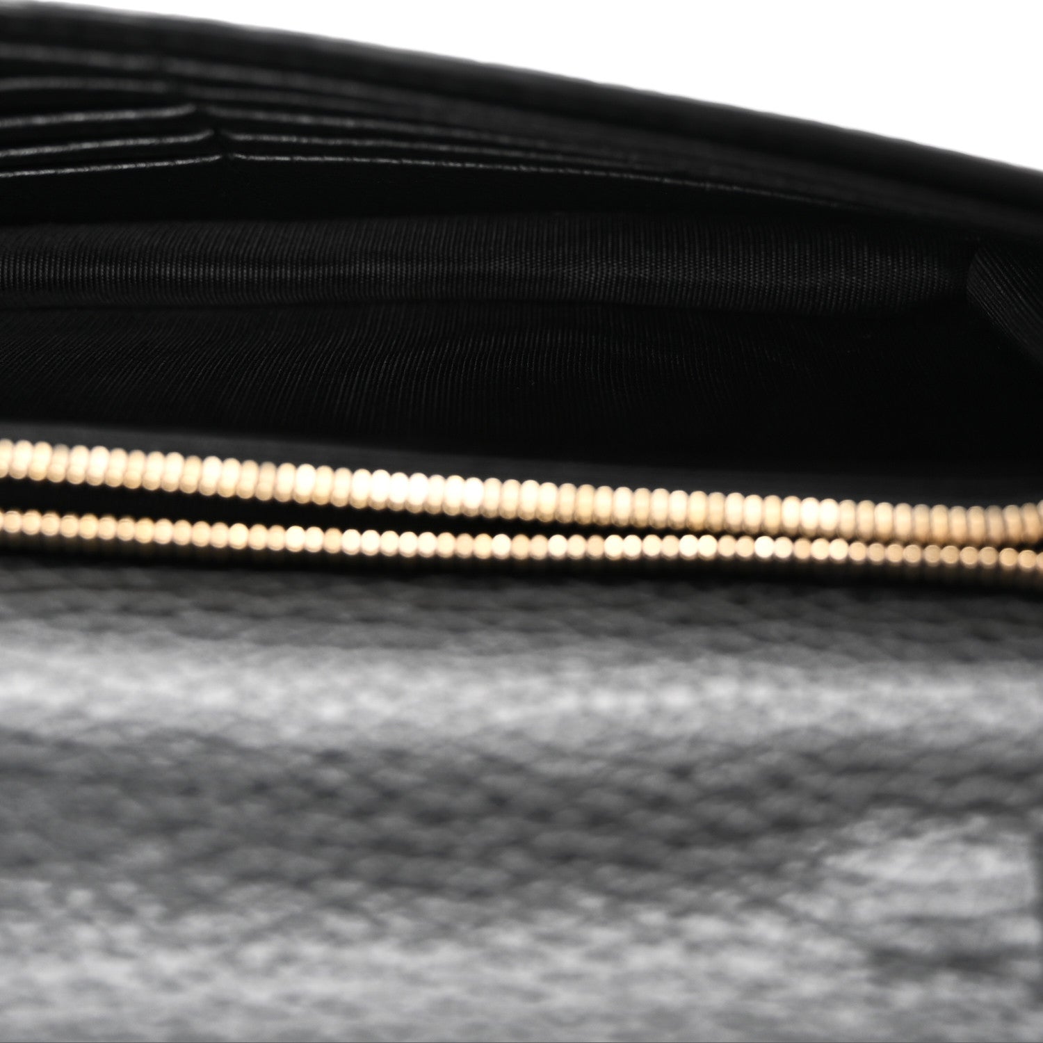 Dollar Calfskin Medium Betty Chain Wallet Black