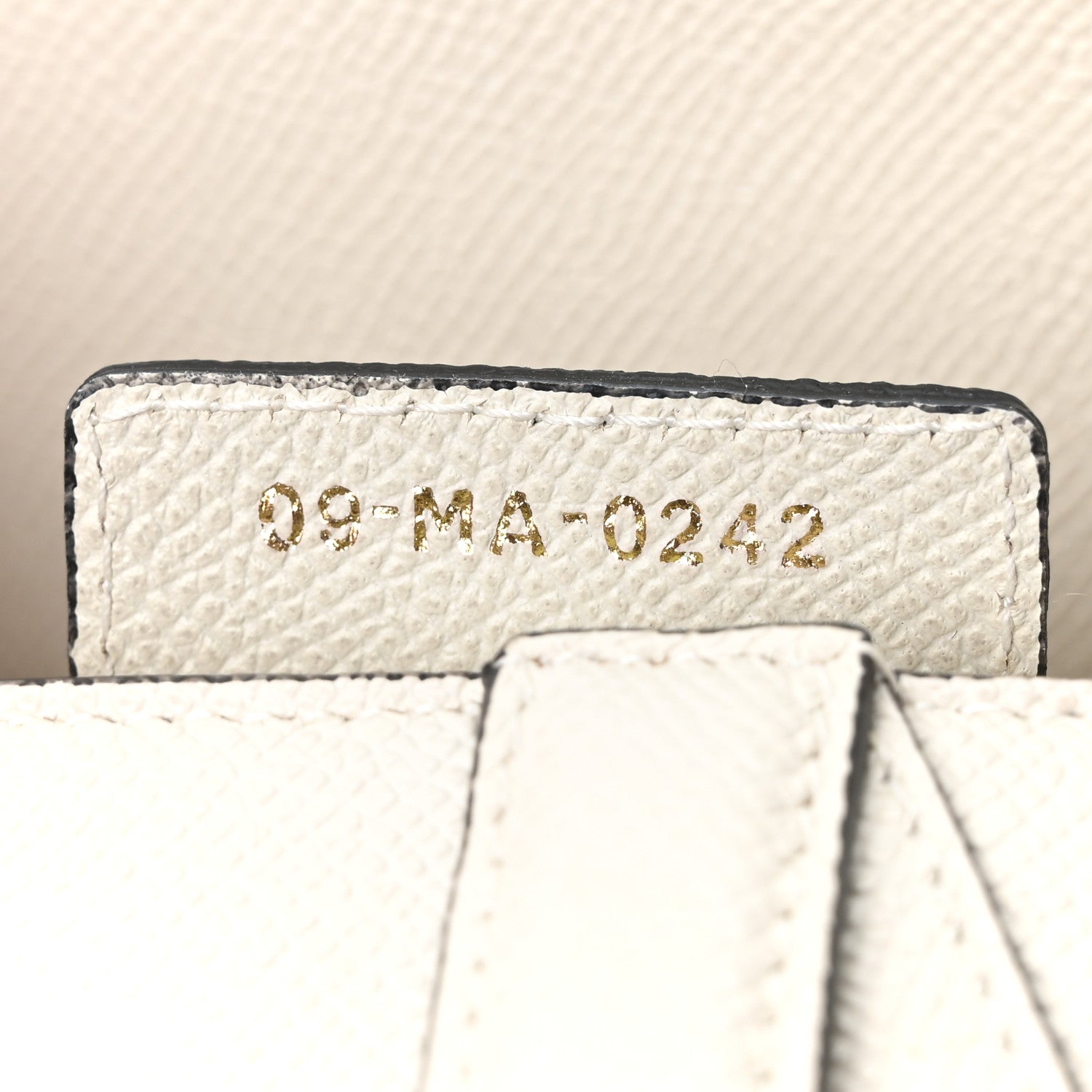 Grained Calfskin Saddle Bag White