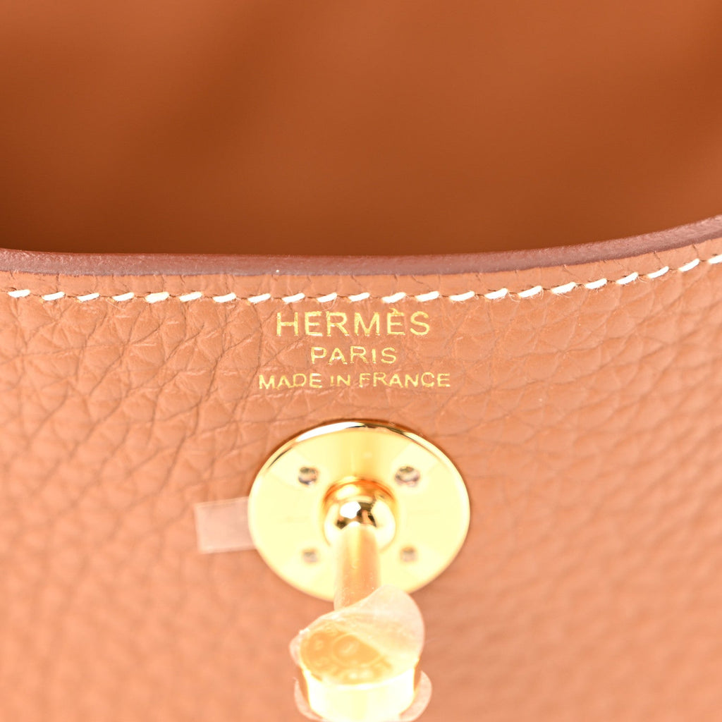 Taurillon Clemence Mini Lindy 20 Gold