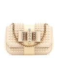Calfskin Spikes Sweety Charity Shoulder Bag Beige