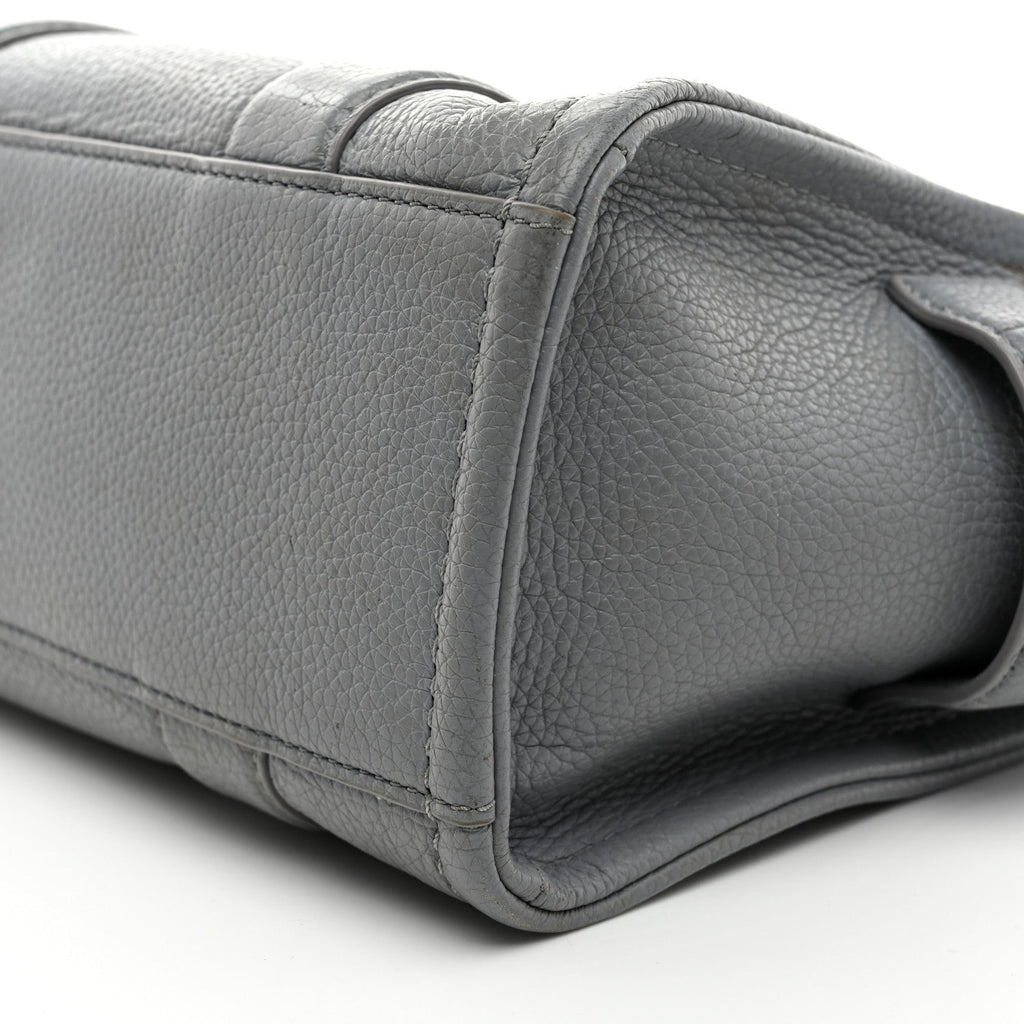 Grained Calfskin Small The Tote Bag Wolf Grey