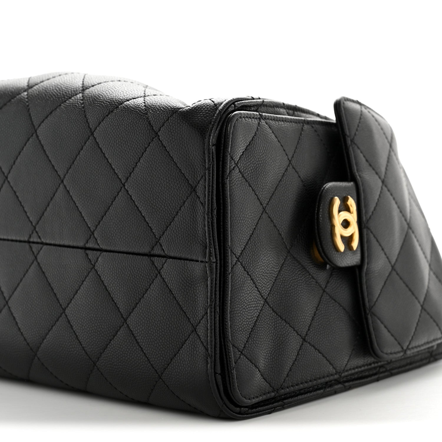 Caviar Quilted Small Chanel 25 Handbag Black