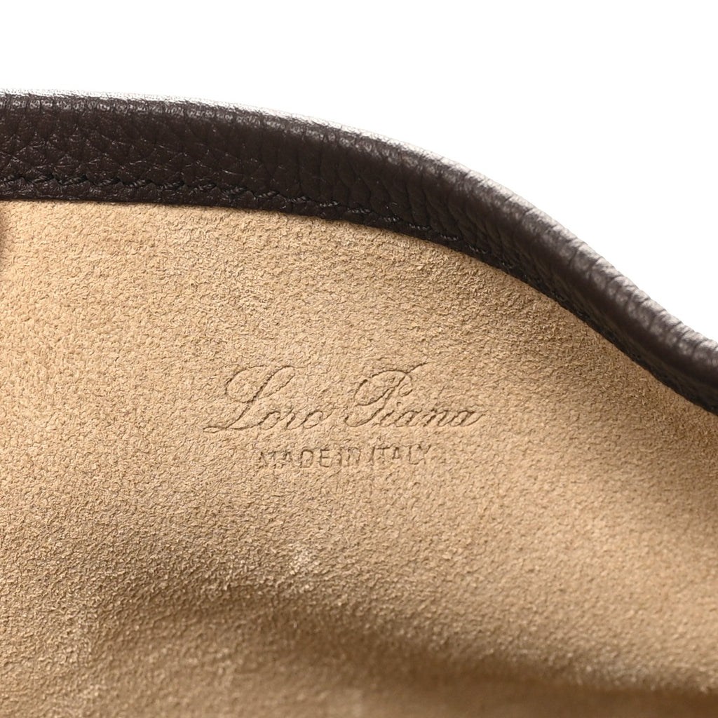 Grained Calfskin Micro Bale Bag Dark Chocolate Licorice