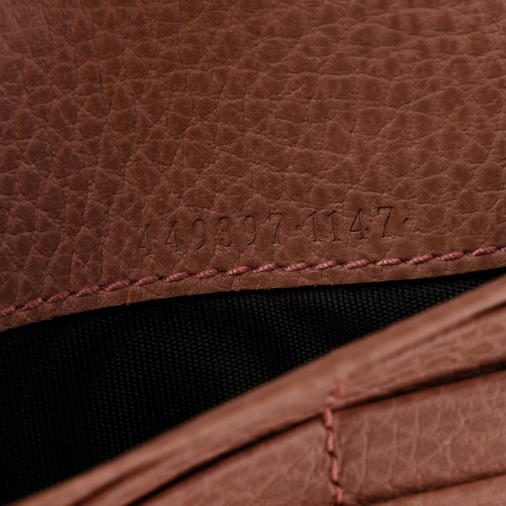 Dollar Calfskin Interlocking G Continental Wallet Soft Pink