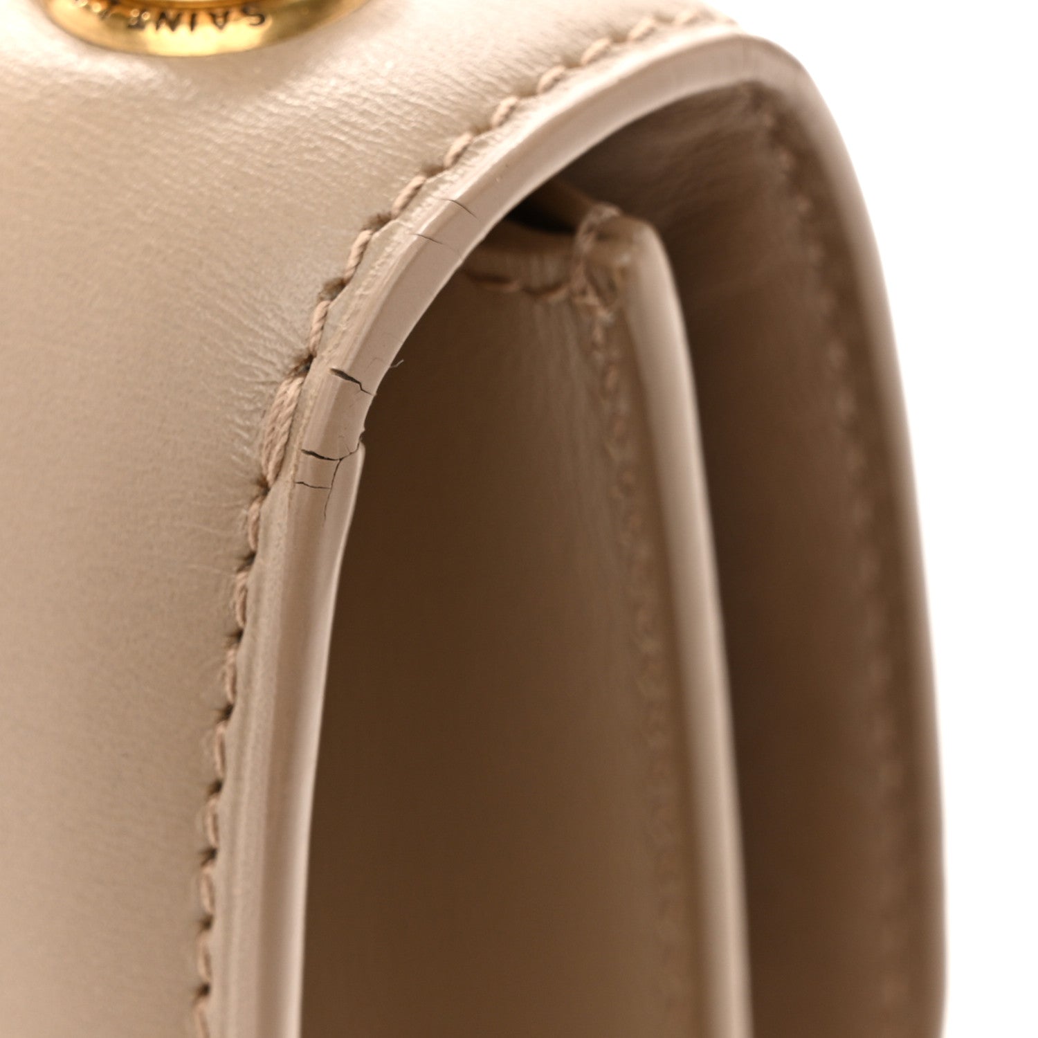 Smooth Calfskin Le Carre Satchel Dark Beige