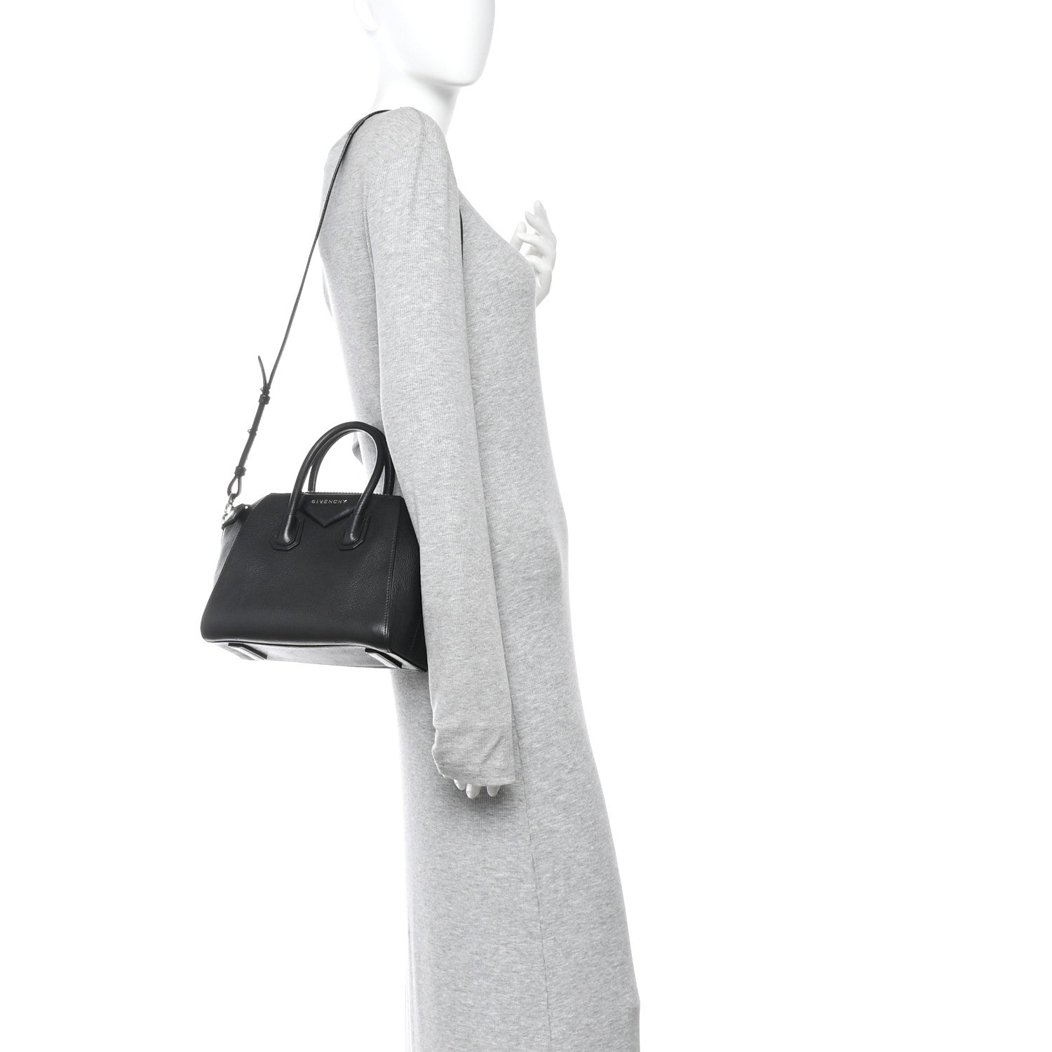 Sugar Goatskin Mini Antigona Black
