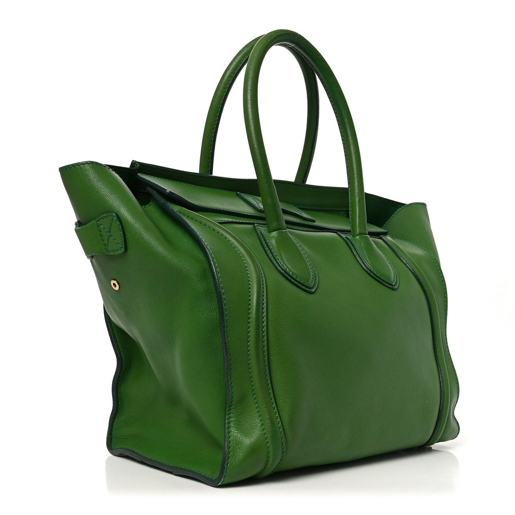 Smooth Calfskin Mini Luggage Green