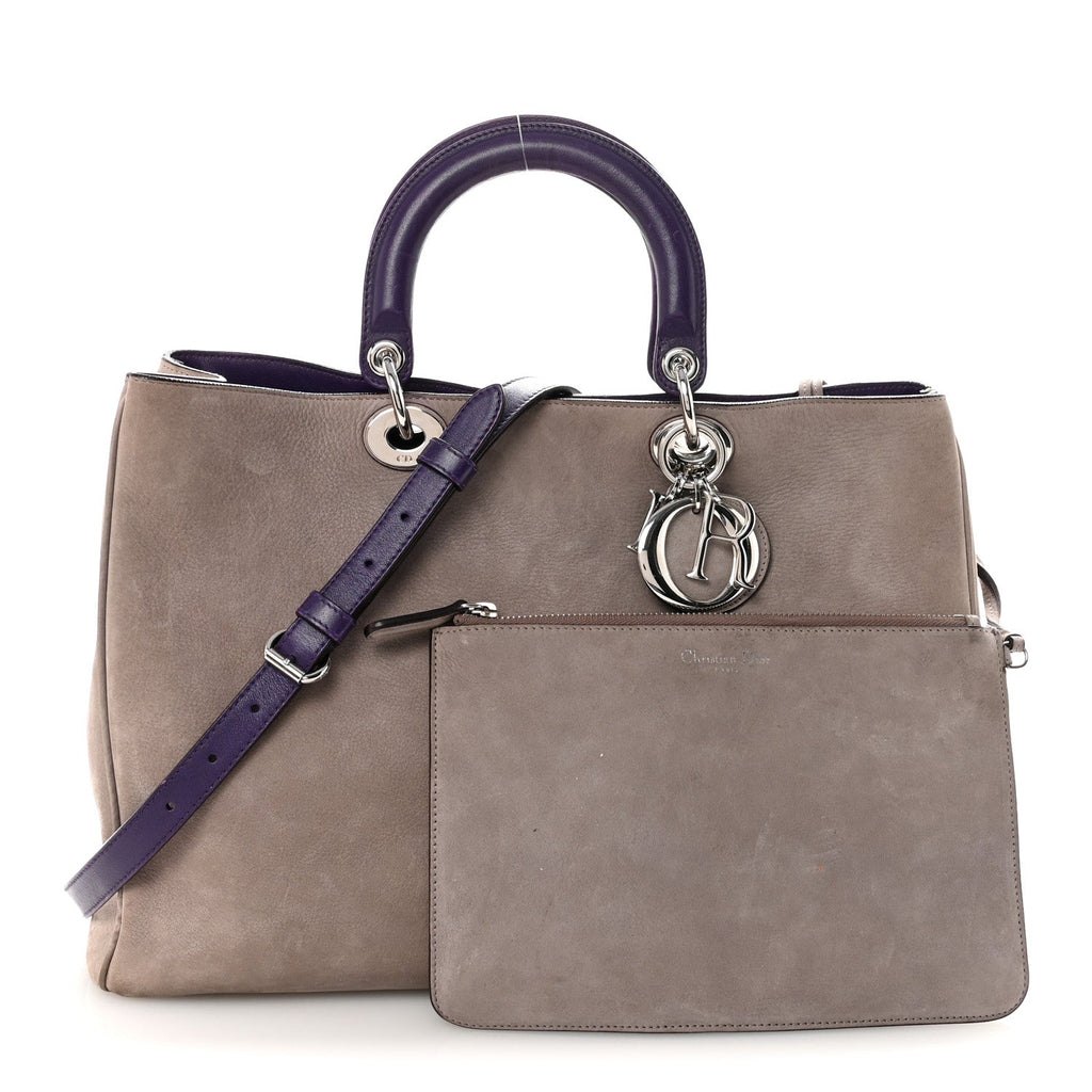 Suede Large Diorissimo Tote Purple