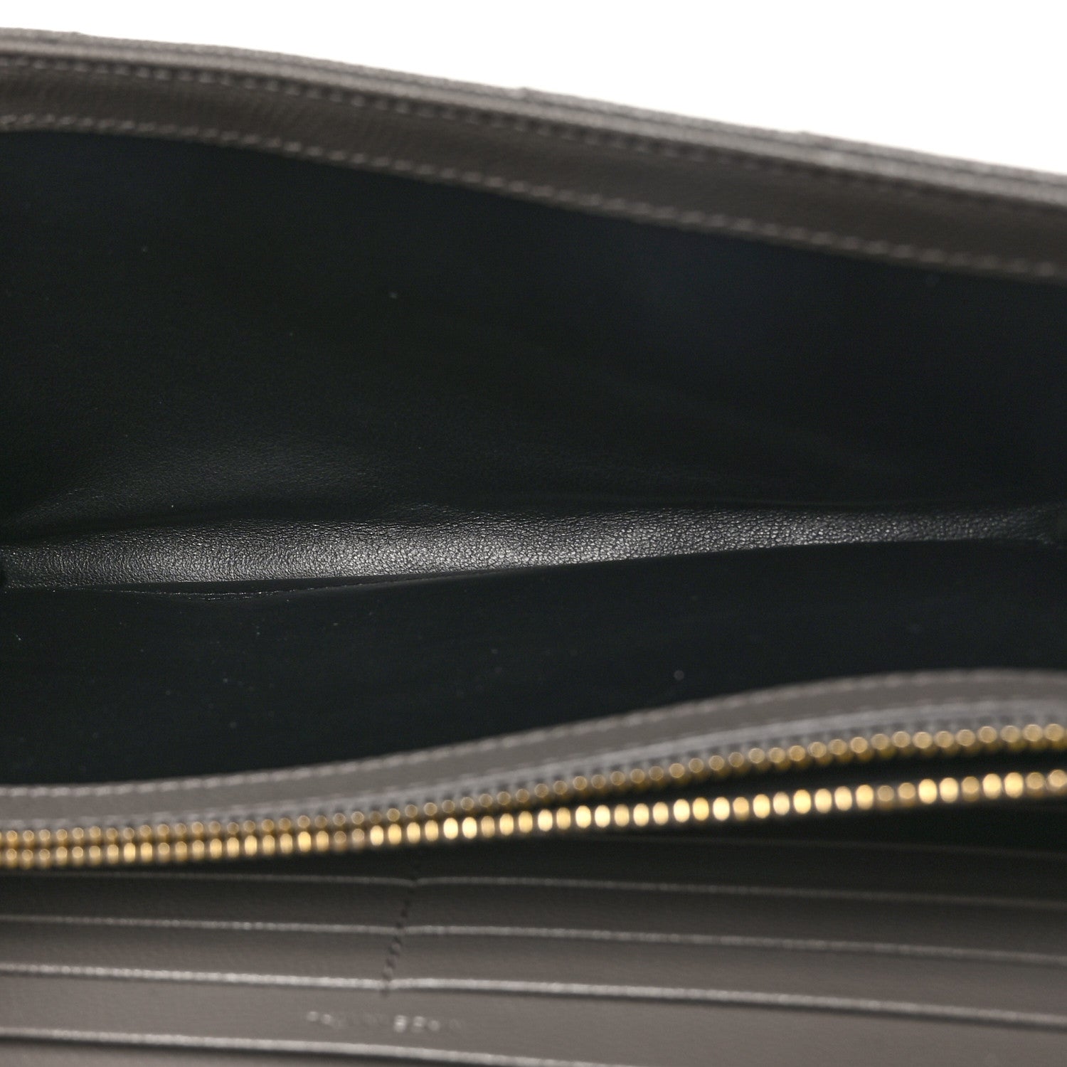 Grain De Poudre Matelasse Chevron Monogram Chain Wallet Fog