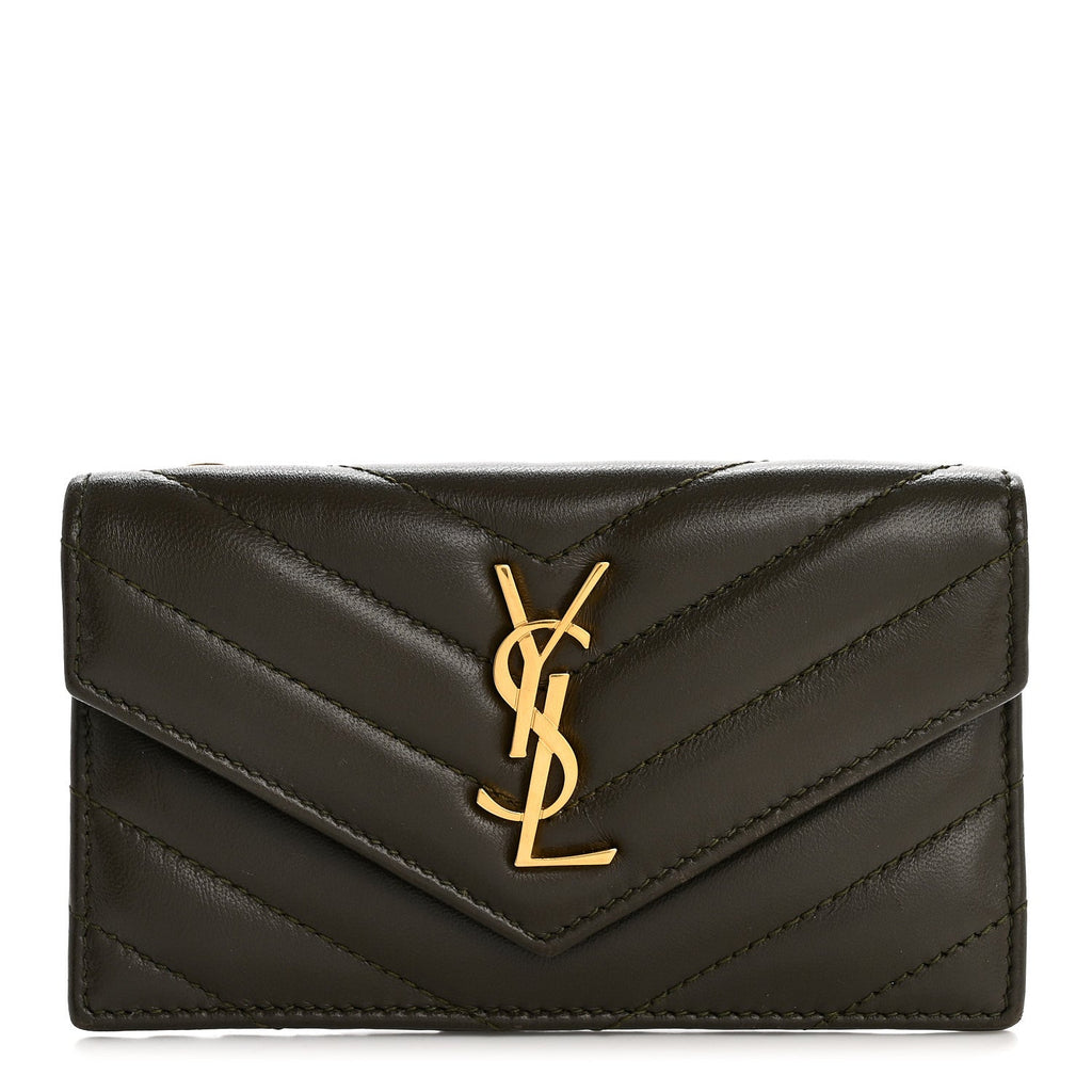 Calfskin Matelasse Chevron Monogram Fragments Zippered  Case Light Musk