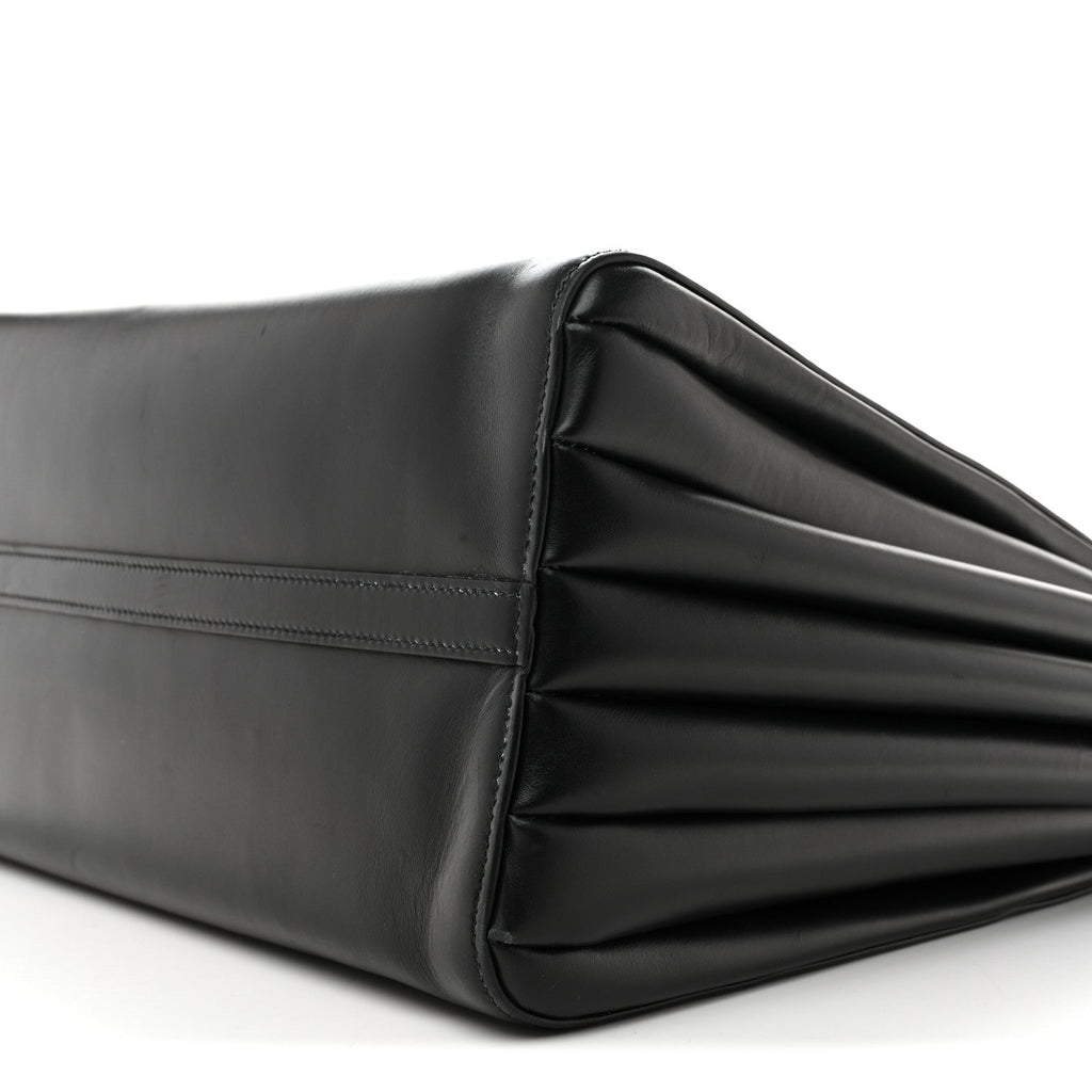 City Calfskin Bibliotheque XL Tote Black