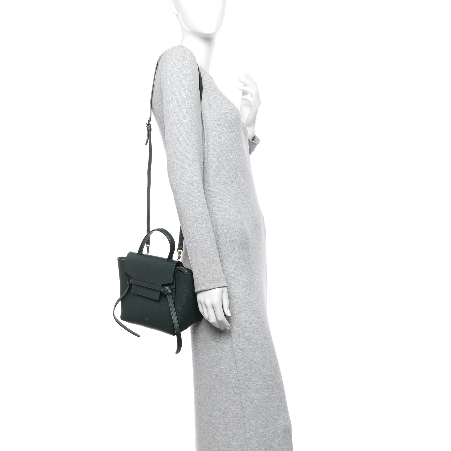 Grained Calfskin Nano Belt Bag Amazone