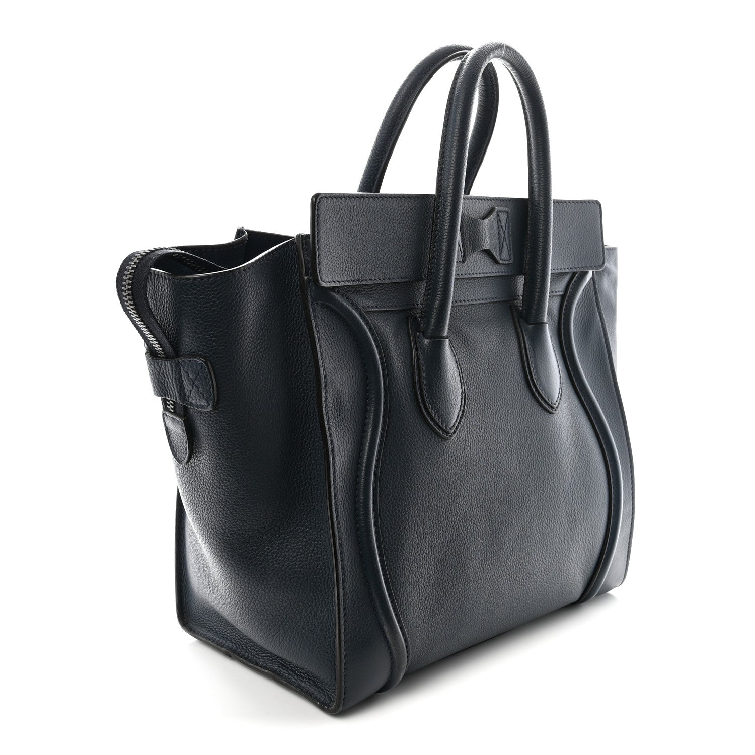 Drummed Calfskin Mini Luggage Orage