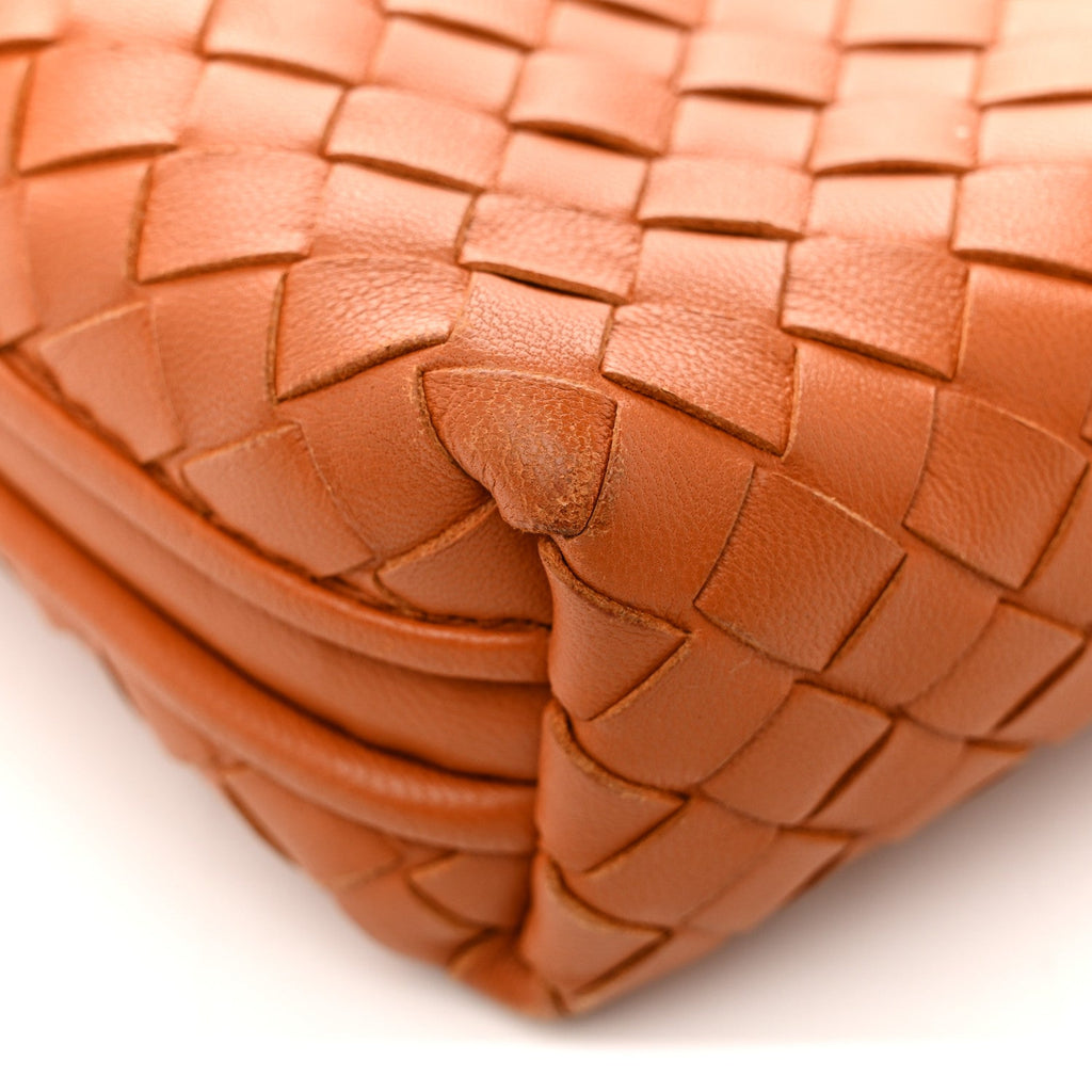 Nappa Intrecciato Nodini Crossbody Messenger Noce