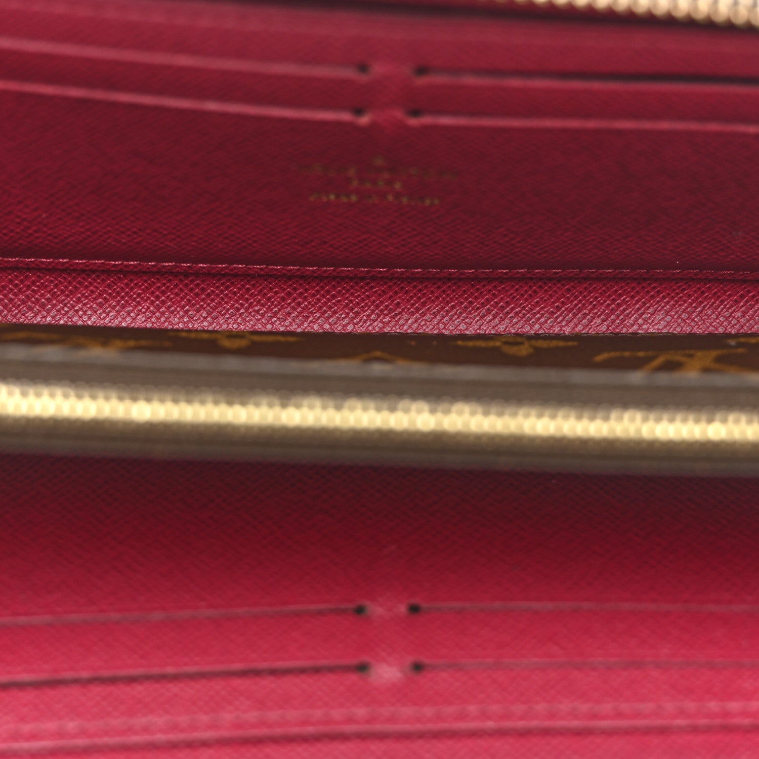 Monogram Clemence Wallet Fuchsia