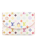 LV X TM Monogram Multicolor Rosalie Coin Purse White Kawaii Pink