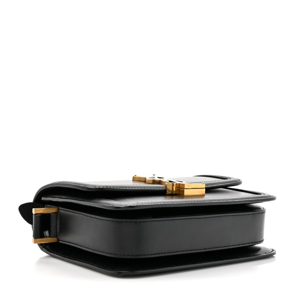Smooth Calfskin Small Solferino Satchel Black