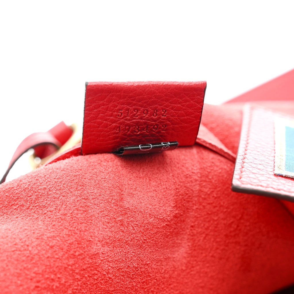 Calfskin Large Elton John Levon-Goodbye Tote Red