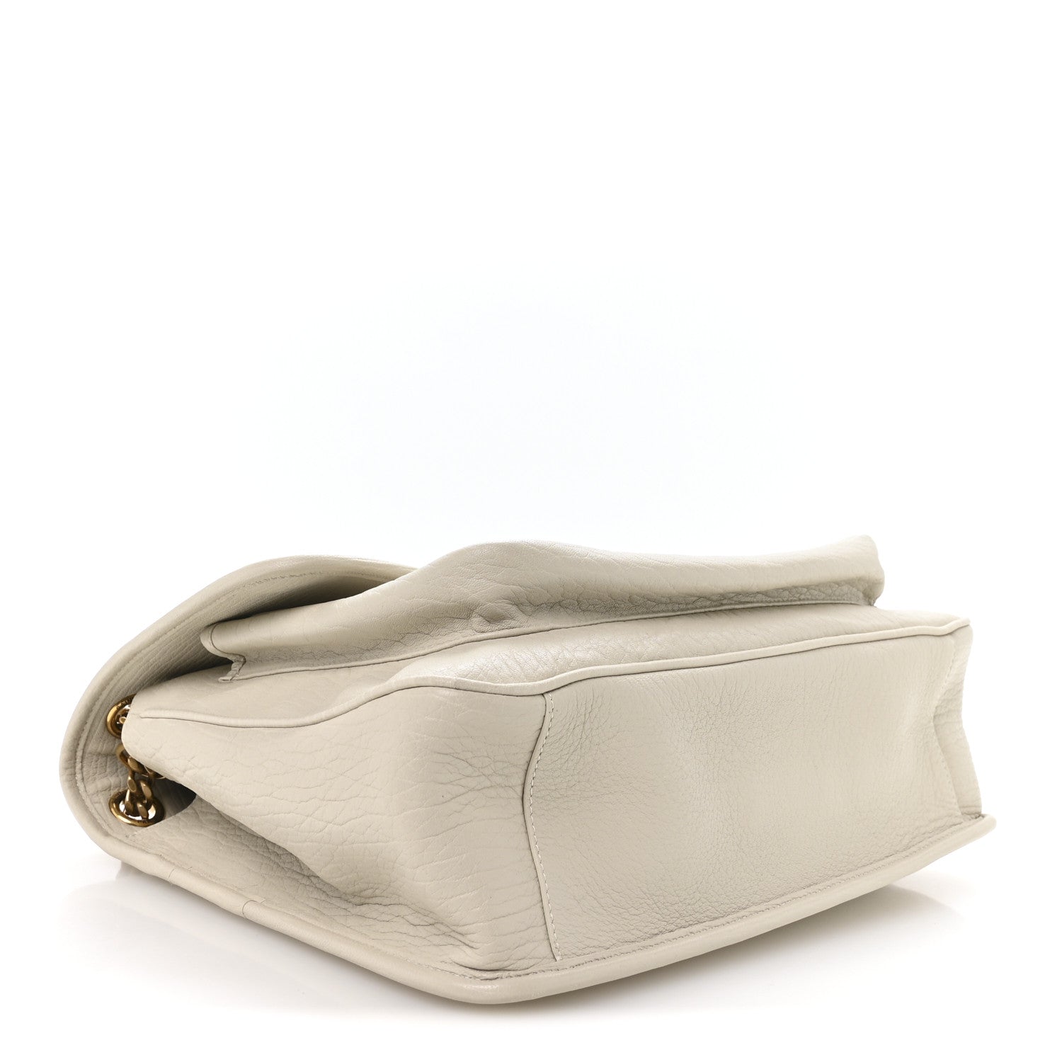 Grained Lambskin Monogram Large Niki Chain Satchel Crema Soft
