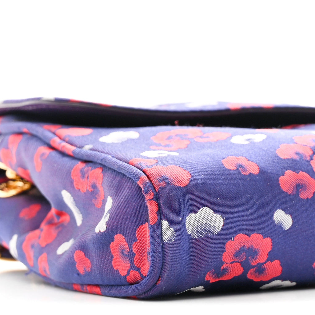 Tessuto Nylon Lurex Embroidered Flap Viola