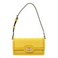 GG Monogram Scratch Lux Calfskin Mini Luce Shoulder Bag Yellow