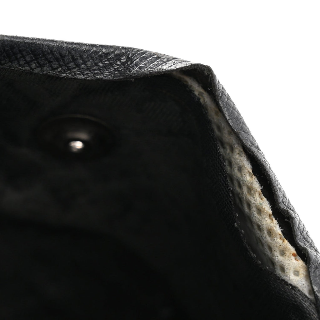 Tessuto Nylon Tri-Fold Compact Wallet  Black