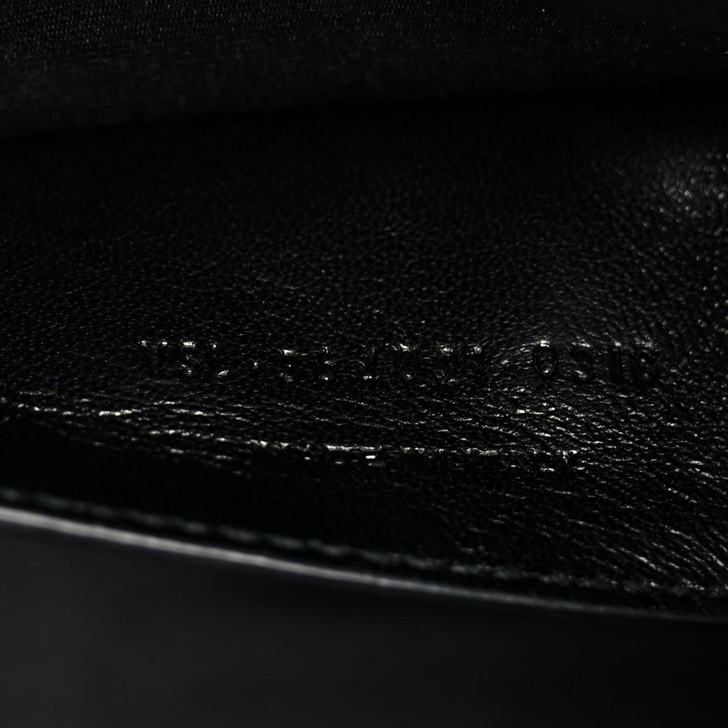 Grain De Poudre Medium Classic Monogram Kate Satchel Black