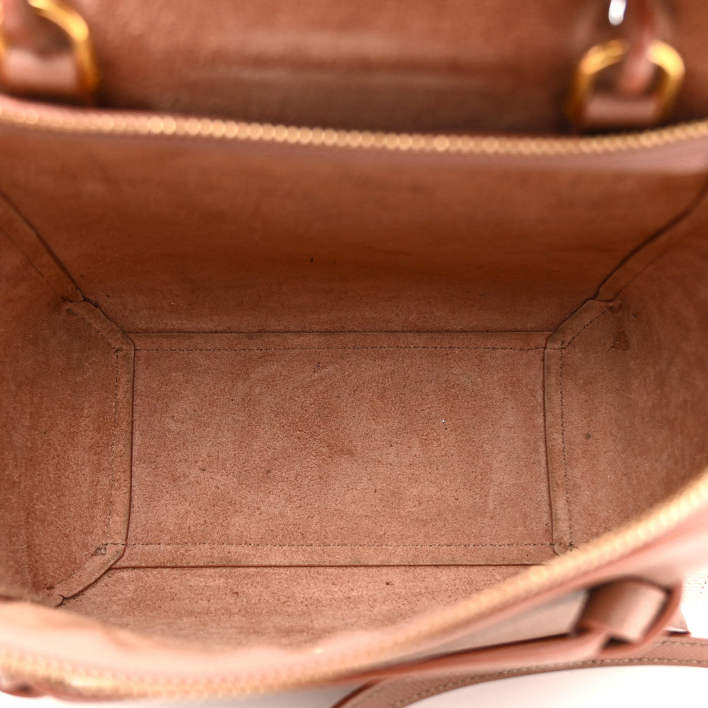 Grained Calfskin Nano Belt Bag Dark Pink