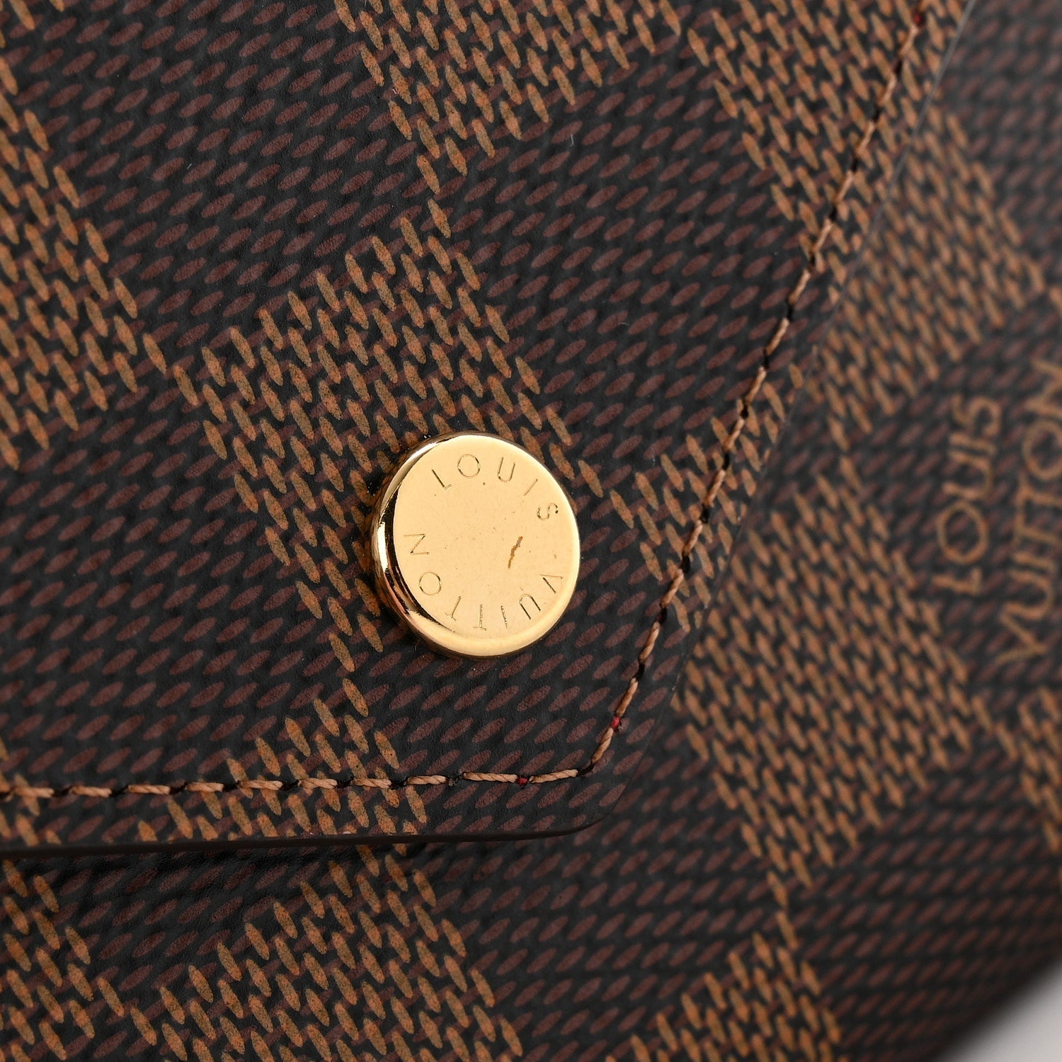 Damier Ebene Victorine Wallet Red