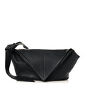 Silky Calfskin Medium Sawyer Messenger Bag Black