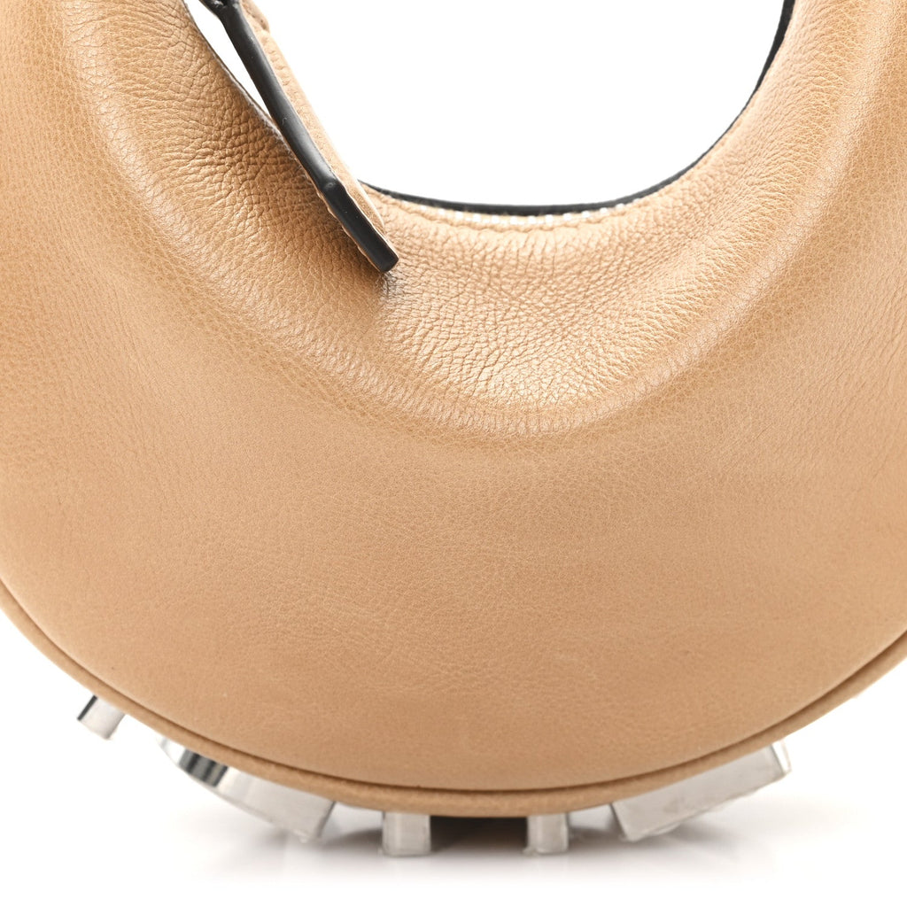 Vitello Grace Nano Fendigraphy Hobo Charm Miele Scuro