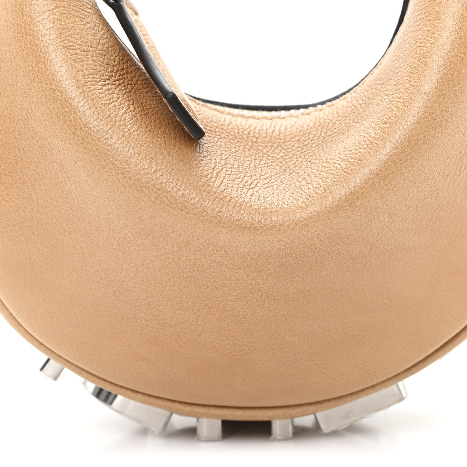 Vitello Grace Nano Fendigraphy Hobo Charm Miele Scuro