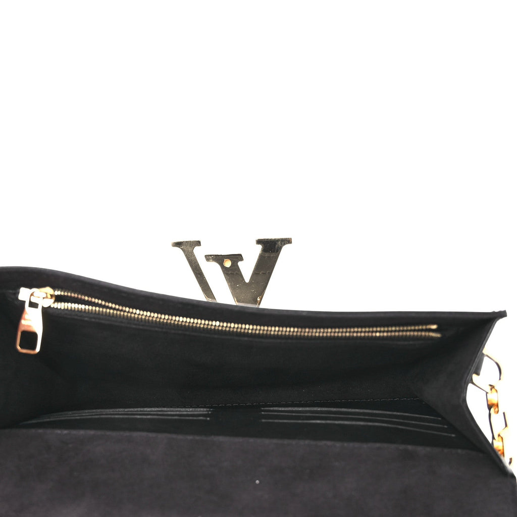 Calfskin Chain Louise MM Black