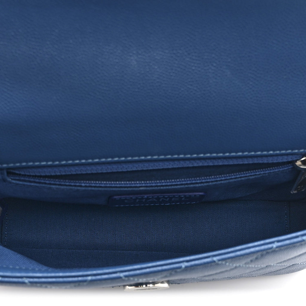 Caviar Quilted My Everything Small Flap Blue