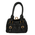 Calfskin Paddington Small Shoulder Bag Black