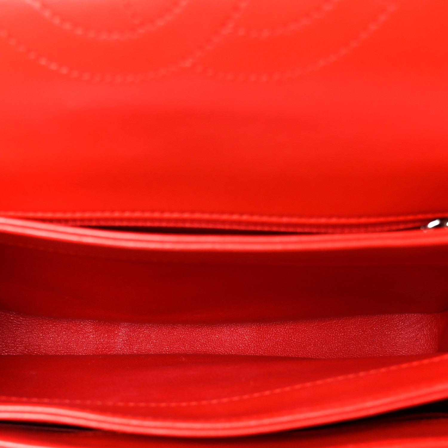 Lambskin Quilted Small Trendy CC Flap Dual Handle Bag Red